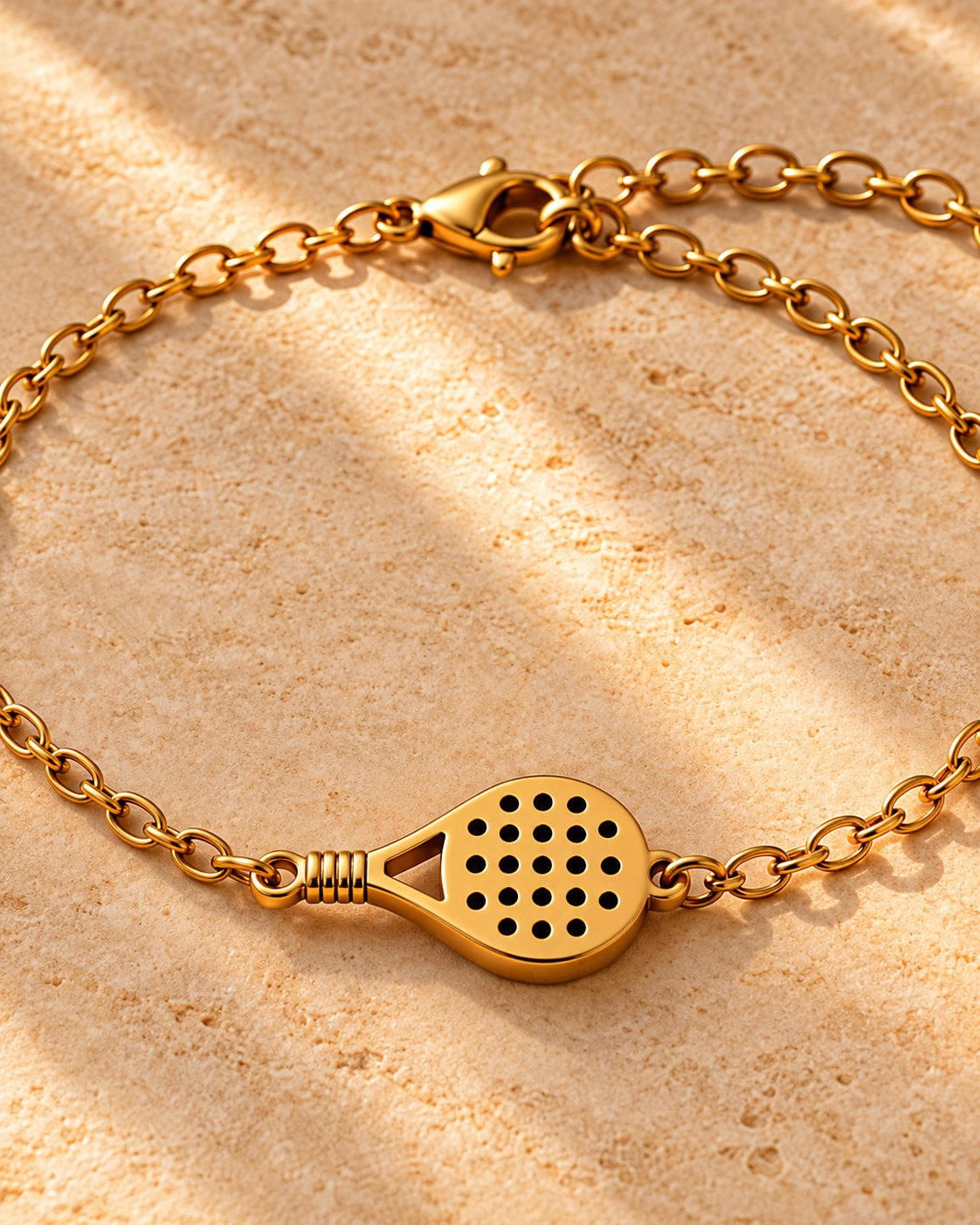 Le Bracelet Signature posé sur une pierre claire